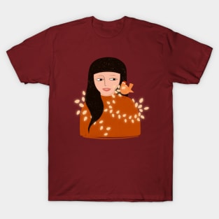 Welcoming the Christmas bird T-Shirt